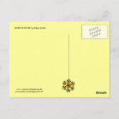 CLOWN IN GEEL BRIEFKAART (Achterkant)