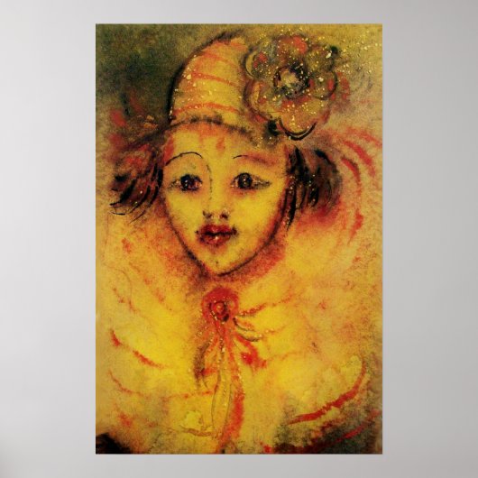 CLOWN IN GEEL POSTER (Voorkant)