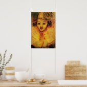 CLOWN IN GEEL POSTER (Keuken)