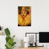 CLOWN IN GEEL POSTER (Thuiskantoor)