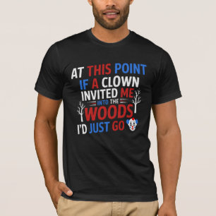 Clown in het bos t-shirt