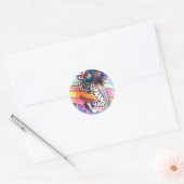 CLOWN IN LOVE.jpg Ronde Sticker (Envelop)