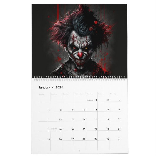 Clown-kalender Kalender (Jan 2026)