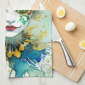 Clown keukenhanddoek (Quarter Fold)