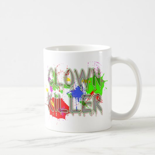 Clown Killer Funny Mug Humor Koffiemok (Rechts)