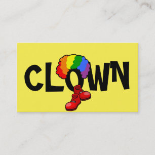 Clown Kinderen Entertainment Circus Visitekaartje