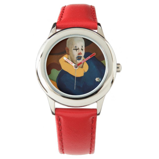 Clown (kinderentertainer) (Circus Party) Horloge (Voorkant)
