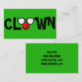 Clown Kindervermaak Circus Visitekaartje (Voorkant / Achterkant)