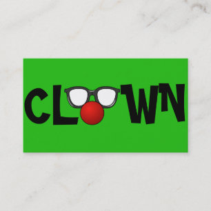 Clown Kindervermaak Circus Visitekaartje