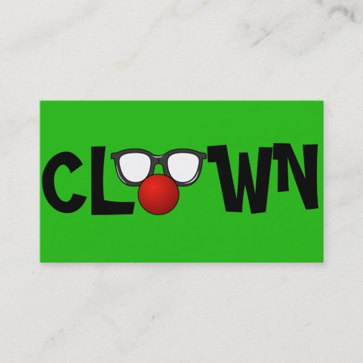 Clown Kindervermaak Circus Visitekaartje (Voorkant)