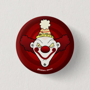 Clown! Knop (Klein) Ronde Button 3,2 Cm