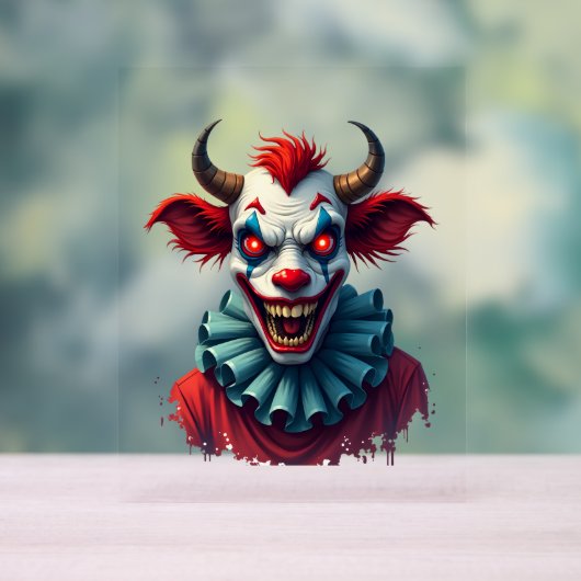 Clown-Koe van de terreur Acryl Bord (Neutraal)