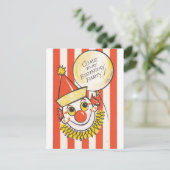  clown komt naar mijn vaderdag feestdagenkaart (Staand voorkant)