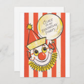  clown komt naar mijn vaderdag feestdagenkaart (Voorkant / Achterkant)