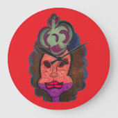 Clown Koningin Grote Klok (Voorkant)