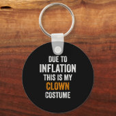 Clown kostuum Halloween als gevolg van inflatie Ha Sleutelhanger (Voorkant)