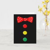 Clown kostuum Halloween Fun Circus Clown Matching Kaart (Gele Bloem)