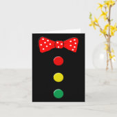 Clown kostuum Halloween Fun Circus Clown Matching Kaart (Gele Bloem)