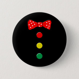 Clown kostuum Halloween Fun Circus Clown Matching Ronde Button 5,7 Cm