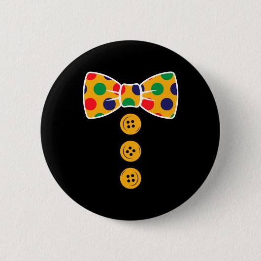 Clown Kostuum Halloween Grappige Circus Clown Cade Ronde Button 5,7 Cm (Voorkant)
