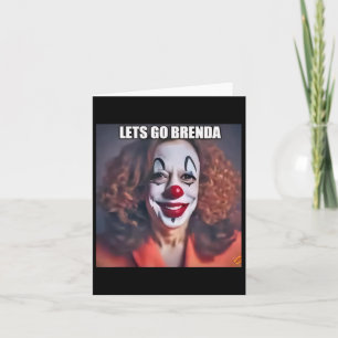 Clown Let's Go Brenda 1 Kaart