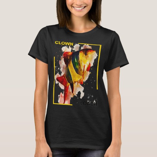 Clown Loach Water Kleur T-shirt (Voorkant)