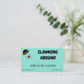 Clown Logos Sjablonen Visitekaartje (Staand voorkant)