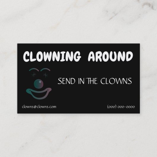 Clown Logos Sjablonen Visitekaartje (Voorkant)