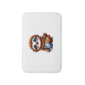 Clown Luiaard Halloween Oversized T-Shirt Badmat (Voorkant Verticaal)