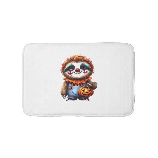 Clown Luiaard Halloween Oversized T-Shirt Badmat (Voorkant)
