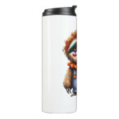 Clown Luiaard Halloween Oversized T-Shirt Thermosbeker (Gedraaid links)