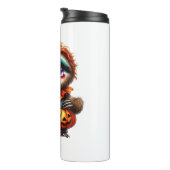 Clown Luiaard Halloween Oversized T-Shirt Thermosbeker (Geroteerd rechts)