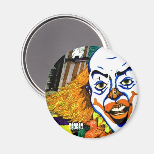 clown maganet magneet (Voorkant / Achterkant)