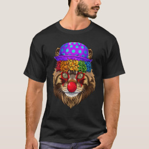 Clown Maine Coon Circus Carnaval Kostuum Kat Thema T-shirt