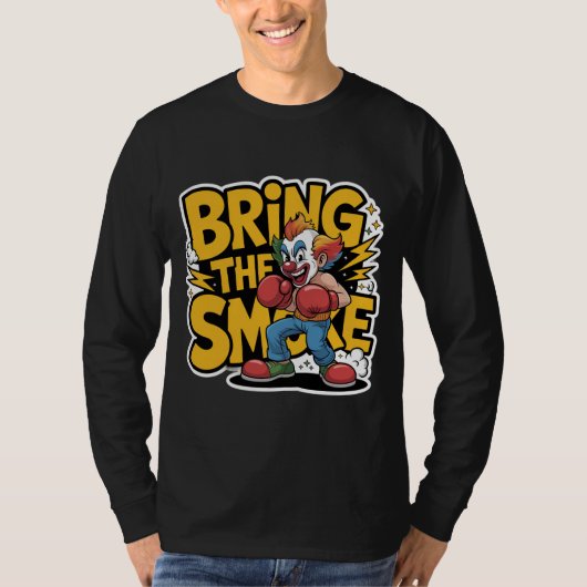 Clown met een houding t-shirt (Voorkant)