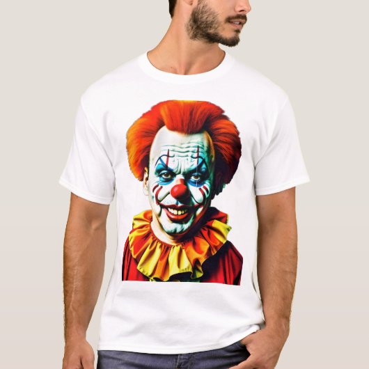 CLOWN MET OOG LITTEKEN T-SHIRT (Voorkant)