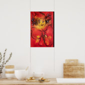 CLOWN MET RODE LINT POSTER (Keuken)