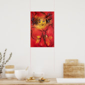 CLOWN MET RODE LINT POSTER (Keuken)
