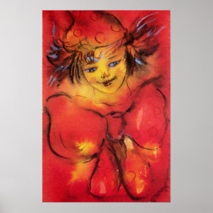 CLOWN MET RODE LINT POSTER