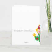 Clown met sterren Happy Birthday Kaart (Achterkant)