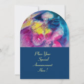 CLOWN MET UIL EN ALTVIOL, geel, roze blauw Kaart (Achterkant)