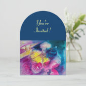 CLOWN MET UIL EN ALTVIOL, geel, roze blauw Kaart (Staand voorkant)