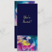 CLOWN MET UIL EN VIOOL, geel, roze blauw Kaart (Voorkant / Achterkant)