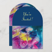 CLOWN MET UIL EN VIOOL, geel, roze blauw Kaart (Voorkant / Achterkant)