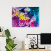 CLOWN MET UIL EN VIOOL POSTER (Thuiskantoor)