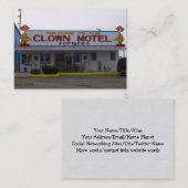 Clown Motel Visitekaartje (Voorkant / Achterkant)