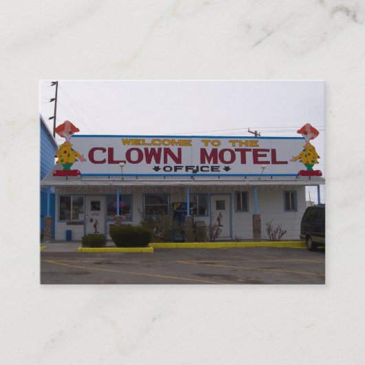 Clown Motel Visitekaartje (Voorkant)