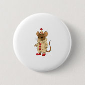Clown mouse ronde button 5,7 cm (Voorkant)