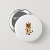 Clown mouse ronde button 5,7 cm (Voorkant /achterkant)