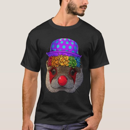 Clown Otter Circus Carnival Costume Theme Party T-shirt (Voorkant)